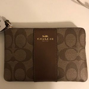Coach F52860 Small Wristlet Purse NYT